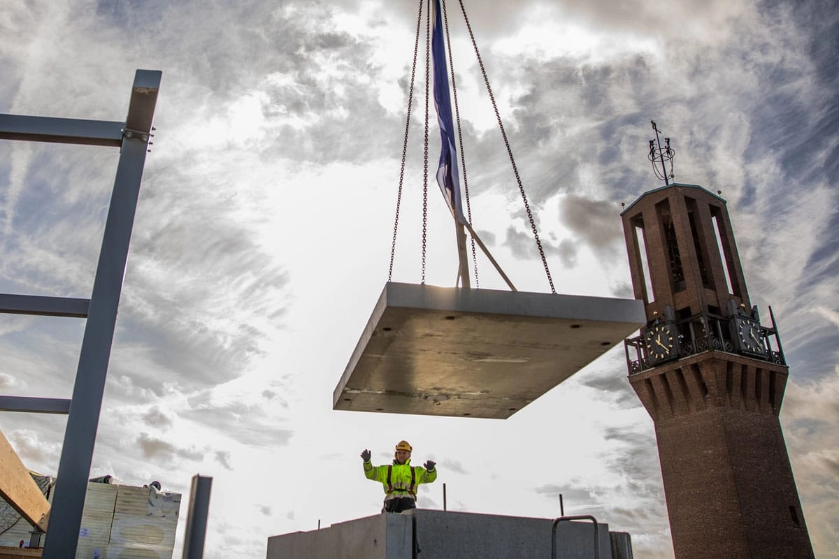 Nieuwbouw Stadskantoor bereikt hoogste punt