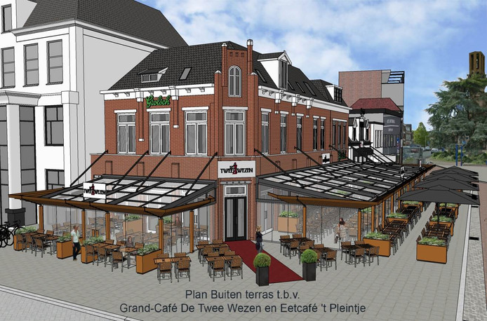 Nieuwe terras De Twee Wezen copyright De Twee Wezen