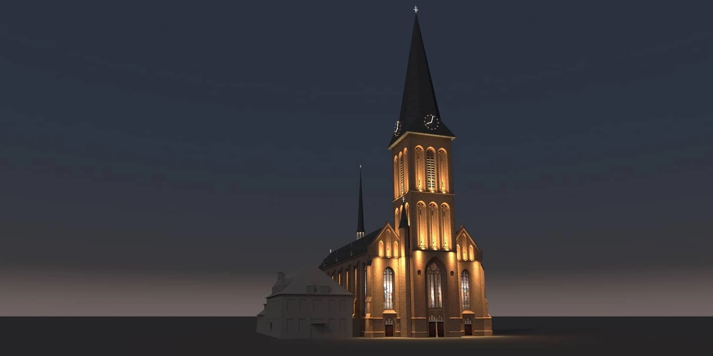 De verlichting van de Lambertusbasiliek komt mooier terug!