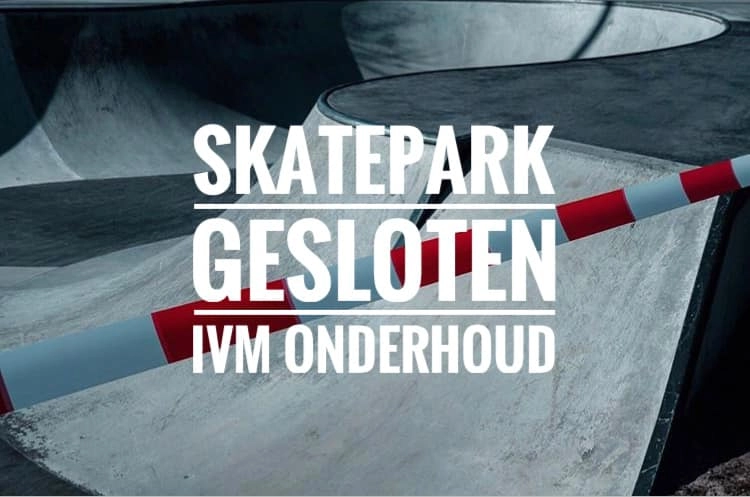 Onderhoud: Skatepark twee dagen gesloten