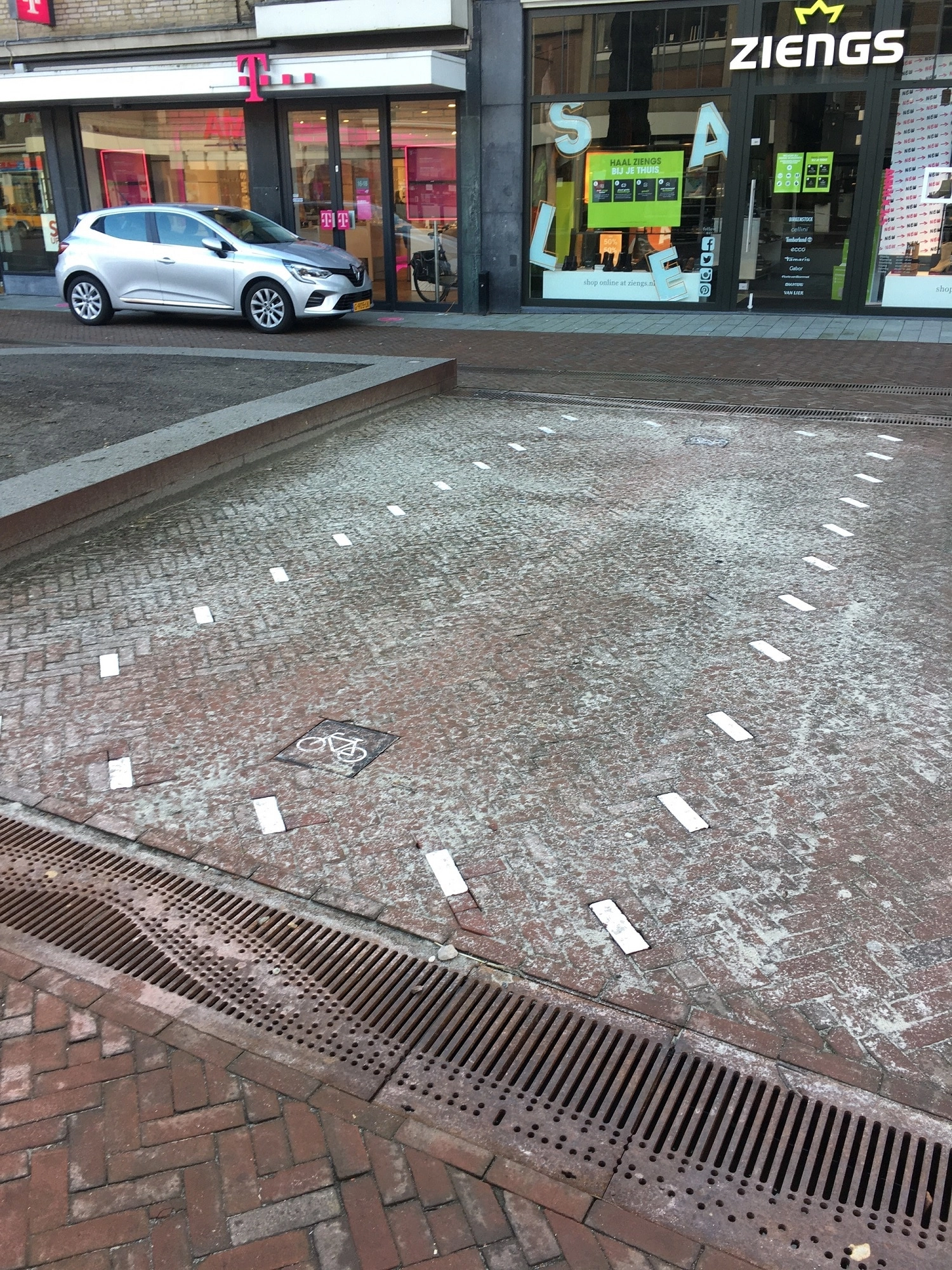 Herkenbare fietsparkeervakken in de binnenstad