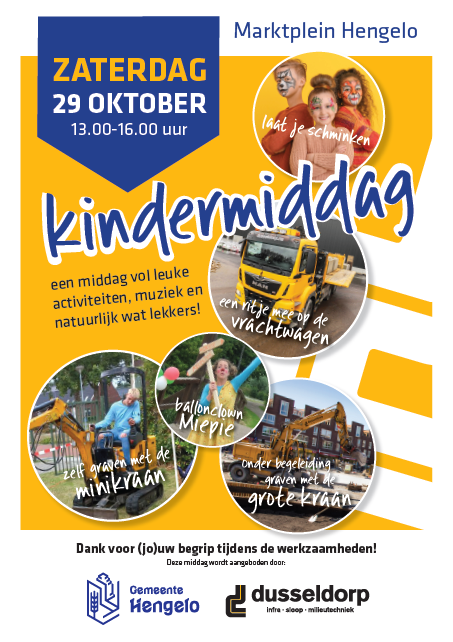 kindermiddag op het plein