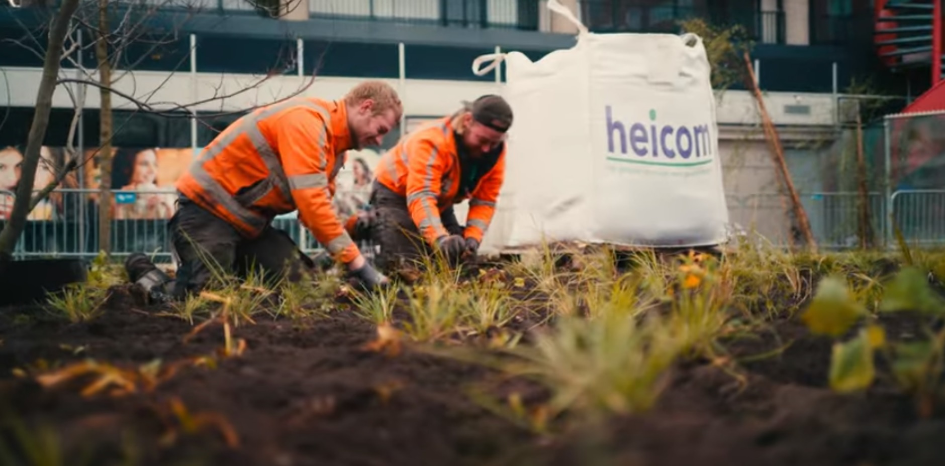 planten op het plein
