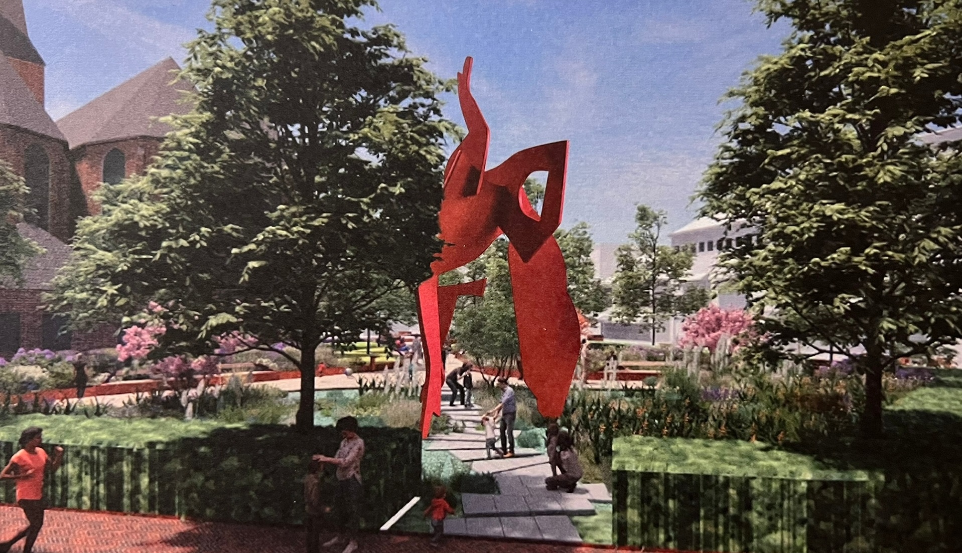figuratief rood beeld